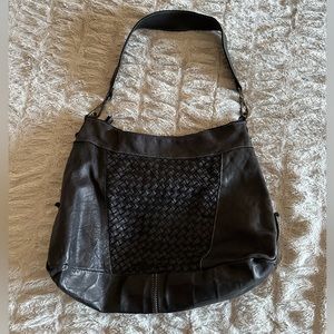 Genuine black leather purse